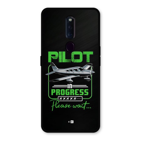 Pilot in Progress Metal Back Case for Oppo F11 Pro