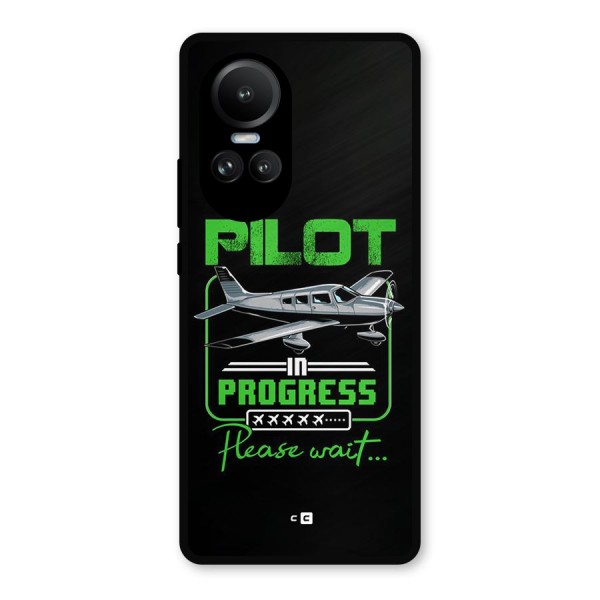 Pilot in Progress Metal Back Case for Oppo Reno10 Pro