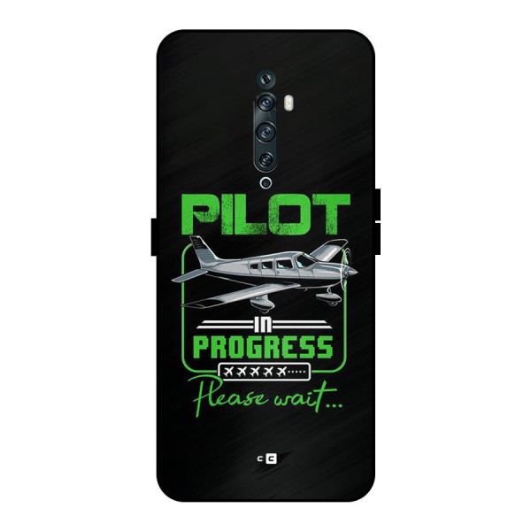 Pilot in Progress Metal Back Case for Oppo Reno2 F