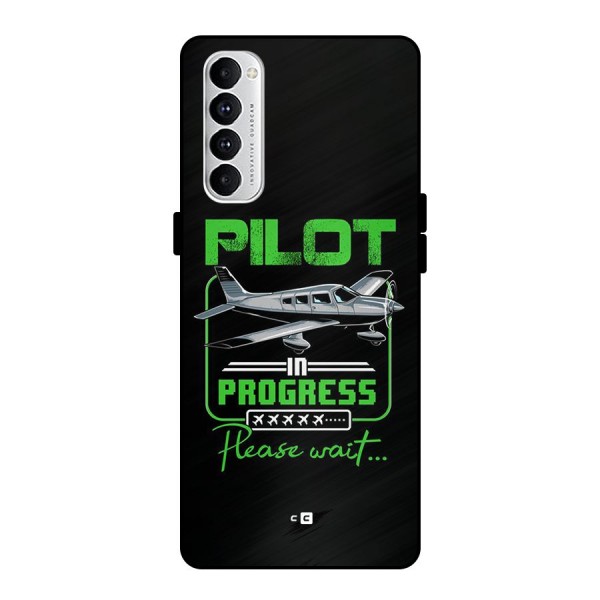 Pilot in Progress Metal Back Case for Oppo Reno4 Pro