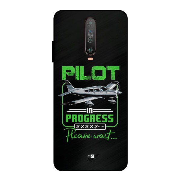 Pilot in Progress Metal Back Case for Poco X2