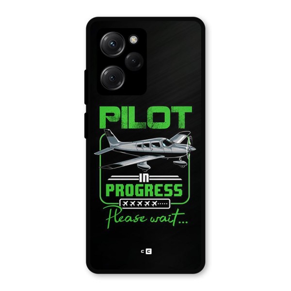 Pilot in Progress Metal Back Case for Poco X5 Pro