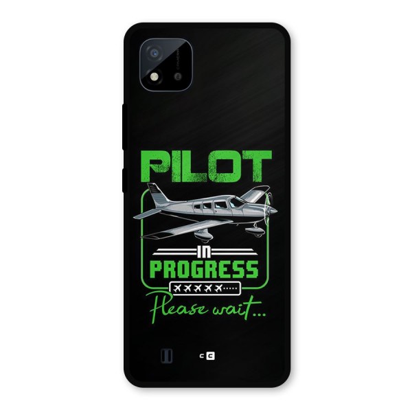 Pilot in Progress Metal Back Case for Realme C11 2021