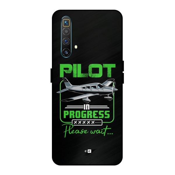 Pilot in Progress Metal Back Case for Realme X3 SuperZoom