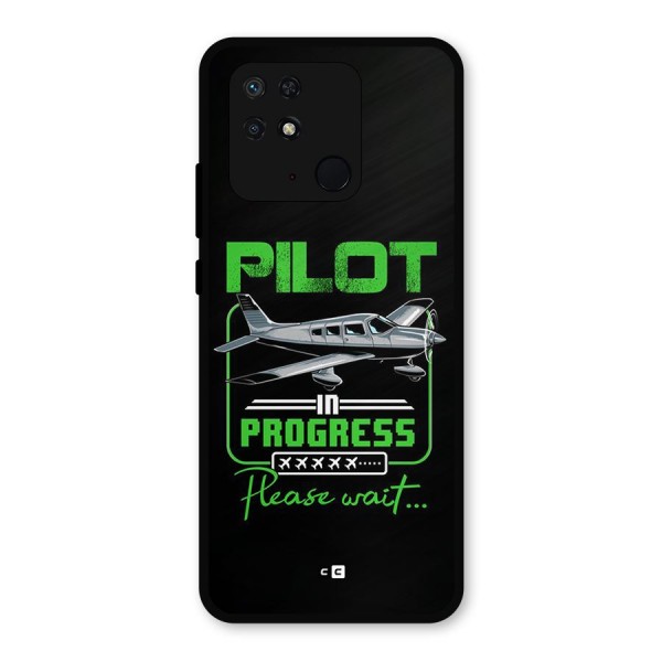 Pilot in Progress Metal Back Case for Redmi 10