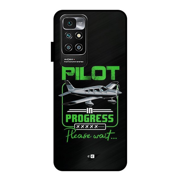 Pilot in Progress Metal Back Case for Redmi 10 Prime