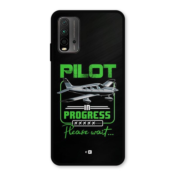 Pilot in Progress Metal Back Case for Redmi 9 Power