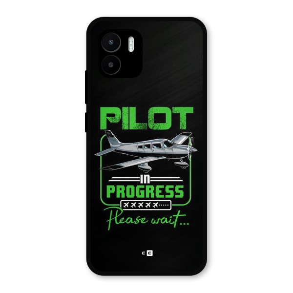 Pilot in Progress Metal Back Case for Redmi A1