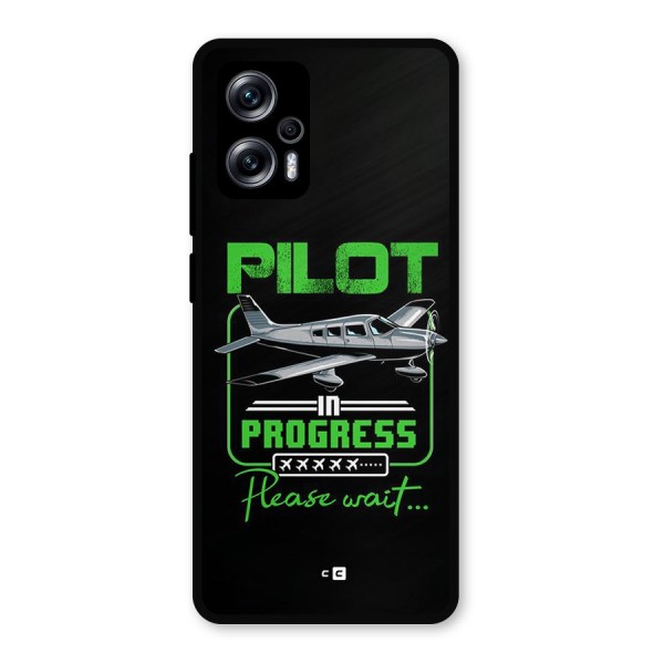 Pilot in Progress Metal Back Case for Redmi K50i