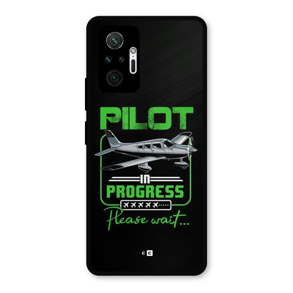 Pilot in Progress Metal Back Case for Redmi Note 10 Pro