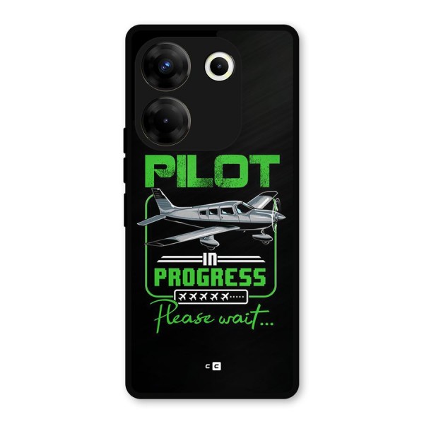 Pilot in Progress Metal Back Case for Tecno Camon 20