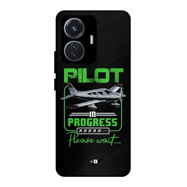 Pilot in Progress Metal Back Case for Vivo T1 44W