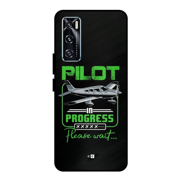 Pilot in Progress Metal Back Case for Vivo V20 SE