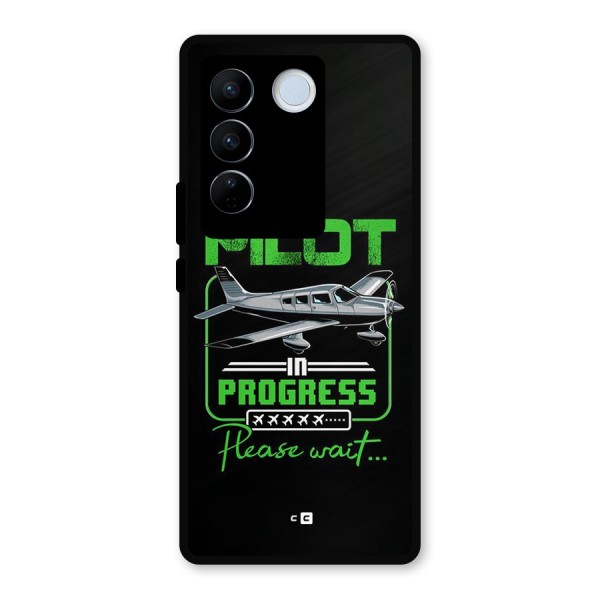 Pilot in Progress Metal Back Case for Vivo V27 Pro