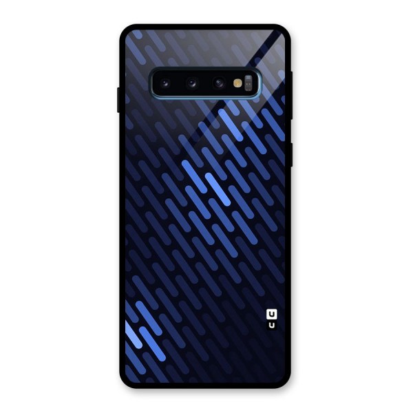 Pipe Shades Pattern Printed Glass Back Case for Galaxy S10