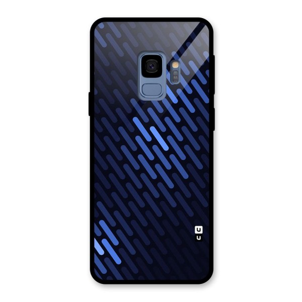 Pipe Shades Pattern Printed Glass Back Case for Galaxy S9