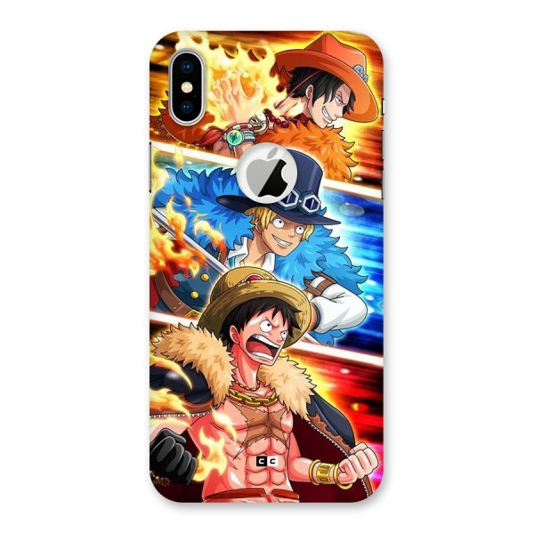 Pirate Brothers Back Case for iPhone XS Logo Cut