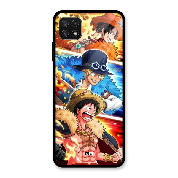 Pirate Brothers Glass Back Case for Galaxy A22 5G