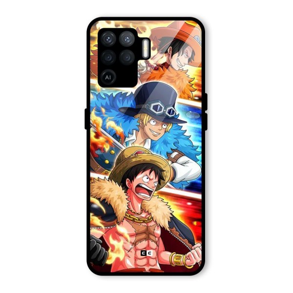 Pirate Brothers Glass Back Case for Oppo F19 Pro