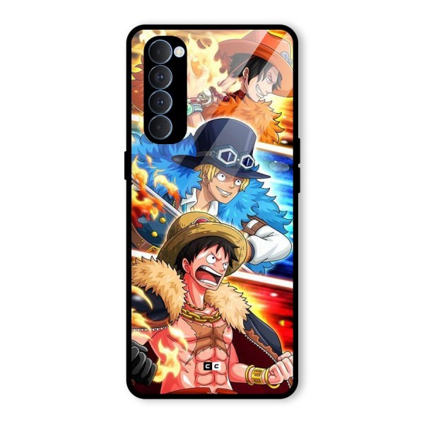 Pirate Brothers Glass Back Case for Oppo Reno4 Pro