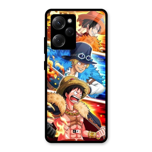 Pirate Brothers Glass Back Case for Poco X5 Pro