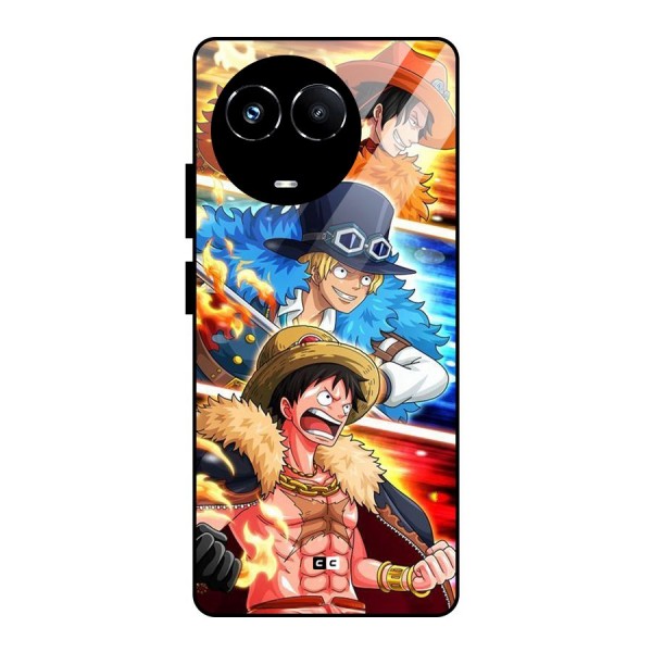 Pirate Brothers Glass Back Case for Realme Narzo 60X