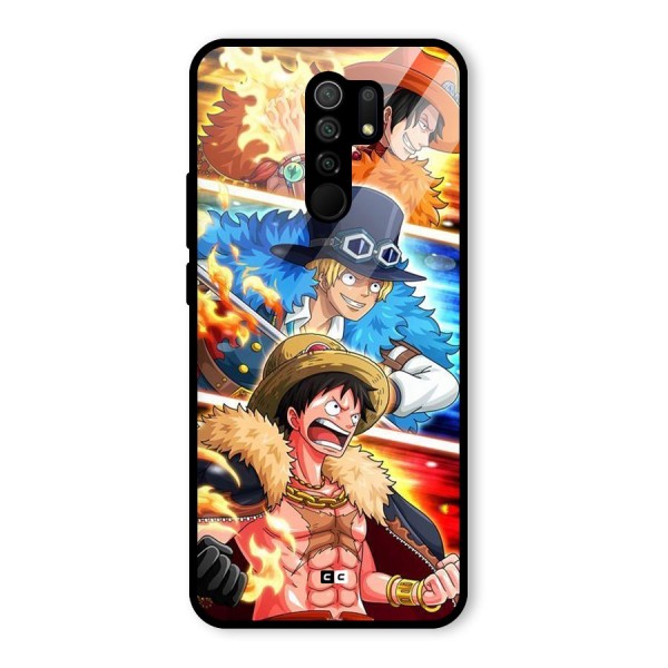 Pirate Brothers Glass Back Case for Redmi 9 Prime