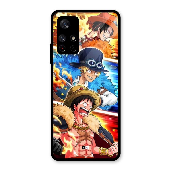 Pirate Brothers Glass Back Case for Redmi Note 11T 5G