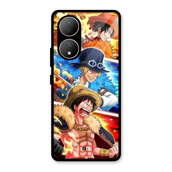 Pirate Brothers Glass Back Case for Vivo T2