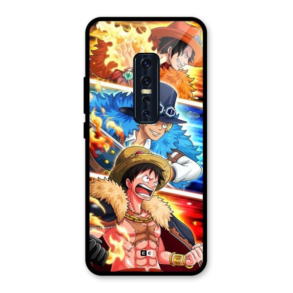 Pirate Brothers Glass Back Case for Vivo V17 Pro