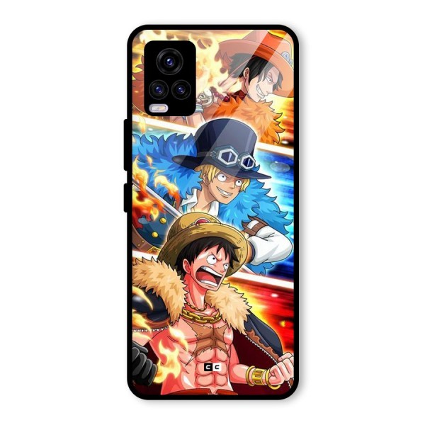 Pirate Brothers Glass Back Case for Vivo V20 2021