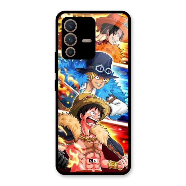 Pirate Brothers Glass Back Case for Vivo V23 5G