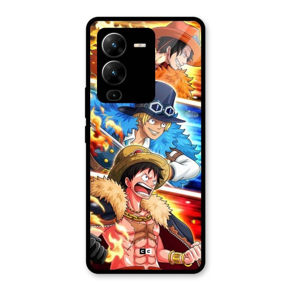 Pirate Brothers Glass Back Case for Vivo V25 Pro