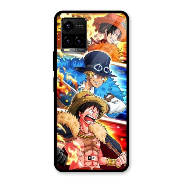 Pirate Brothers Glass Back Case for Vivo Y21T