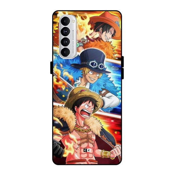 Pirate Brothers Metal Back Case for Oppo Reno4 Pro