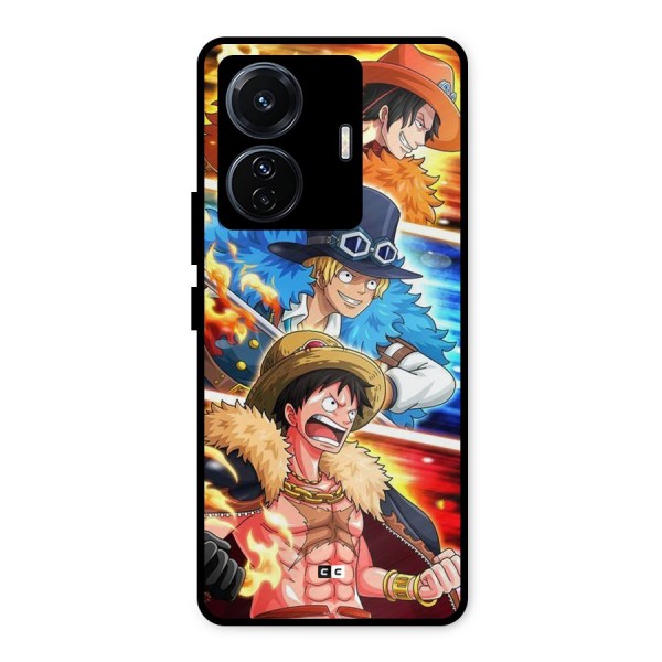 Pirate Brothers Metal Back Case for Vivo T1 Pro