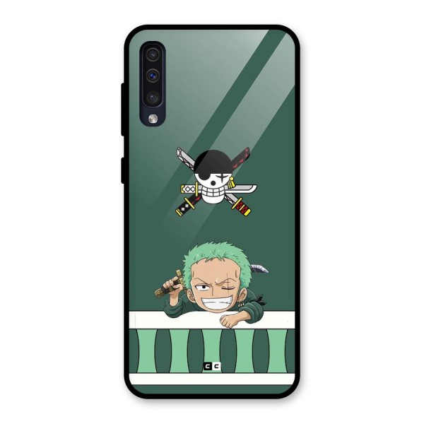 Pirate Hunter Zoro Glass Back Case for Galaxy A50s