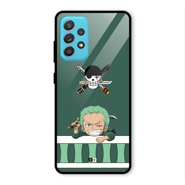 Pirate Hunter Zoro Glass Back Case for Galaxy A52