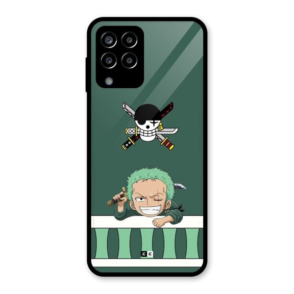 Pirate Hunter Zoro Glass Back Case for Galaxy M33