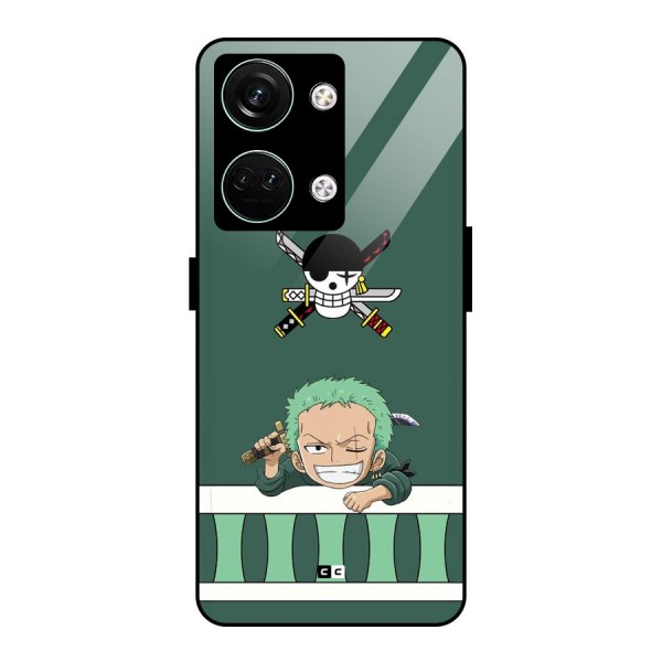 Pirate Hunter Zoro Glass Back Case for Oneplus Nord 3