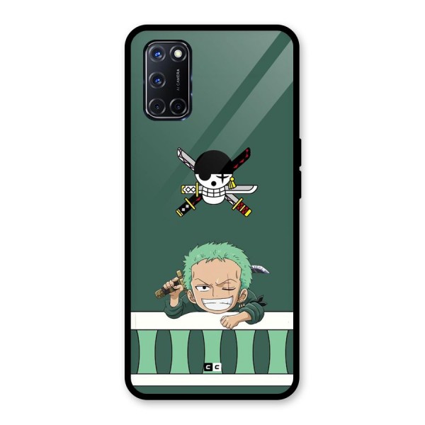 Pirate Hunter Zoro Glass Back Case for Oppo A52