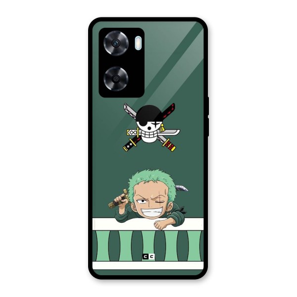 Pirate Hunter Zoro Glass Back Case for Oppo A77s