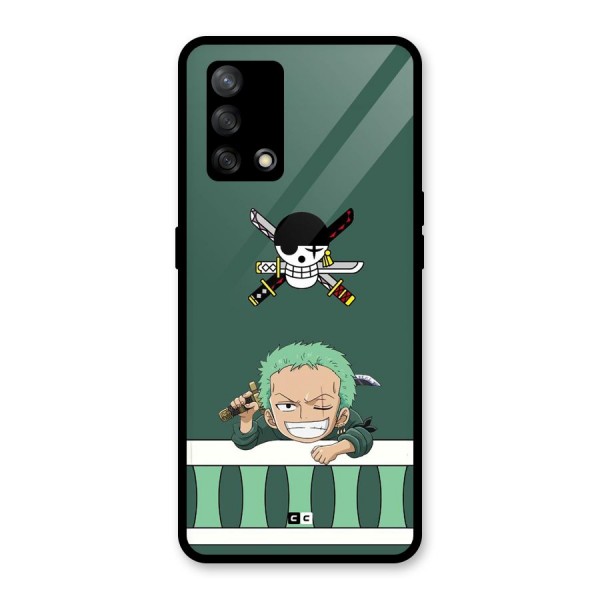 Pirate Hunter Zoro Glass Back Case for Oppo F19