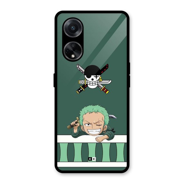 Pirate Hunter Zoro Glass Back Case for Oppo F23