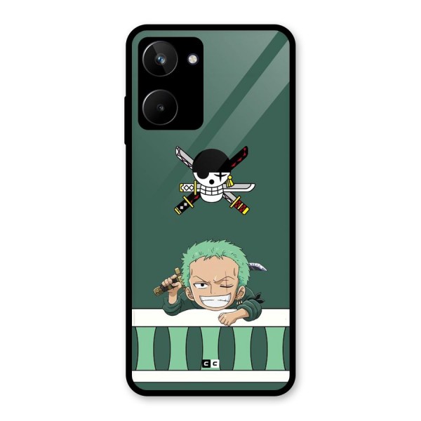 Pirate Hunter Zoro Glass Back Case for Realme 10