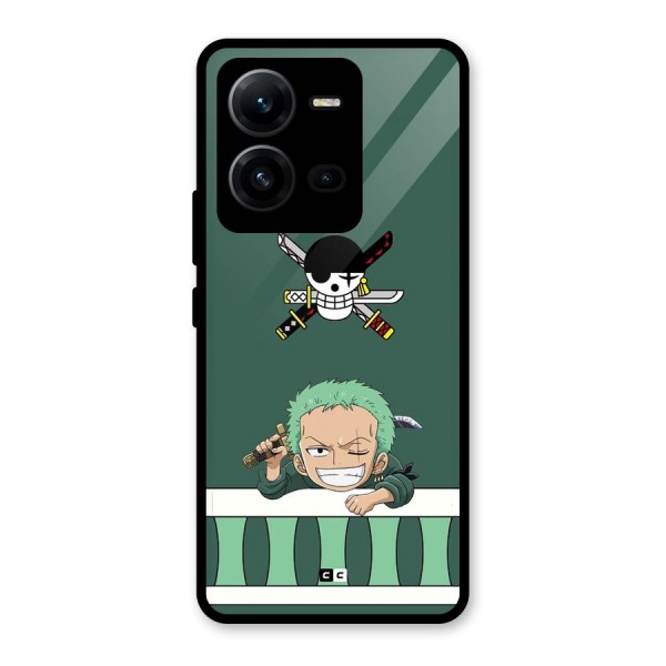 Pirate Hunter Zoro Glass Back Case for Vivo V25