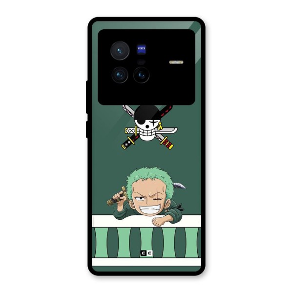 Pirate Hunter Zoro Glass Back Case for Vivo X80