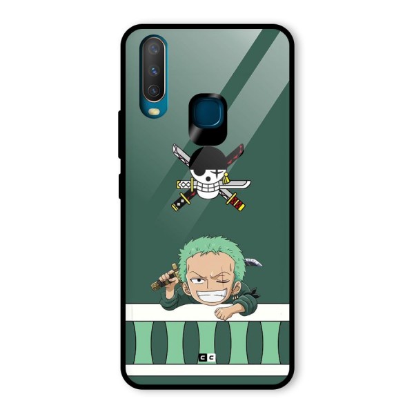 Pirate Hunter Zoro Glass Back Case for Vivo Y12