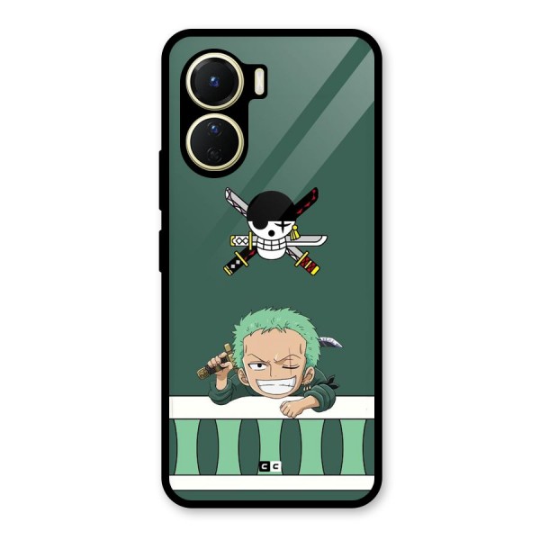 Pirate Hunter Zoro Glass Back Case for Vivo Y16