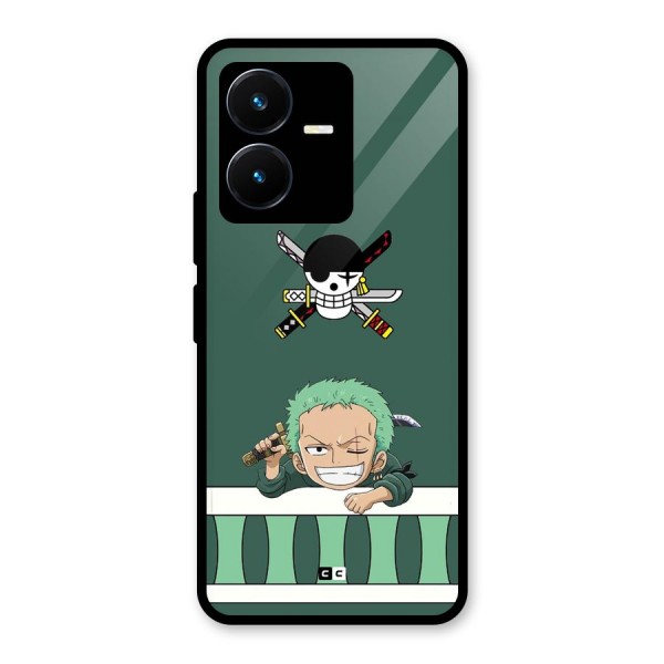 Pirate Hunter Zoro Glass Back Case for Vivo Y22